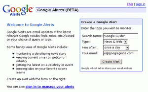 1.Google alerts